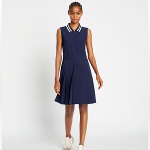 NWT: Tori Burch Performance Pleated Golf Dress (Size: M, Color: Conifer/GREEN)